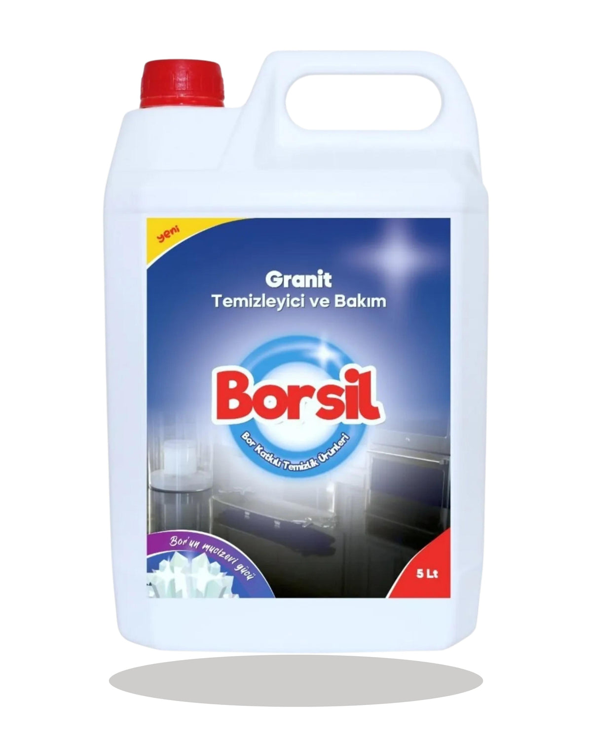 Borsil Granit Temizleyici Ve Bakımı Doğal Taş Parlatıcı Nano Teknoloji Koruyucu Bakım Sütü